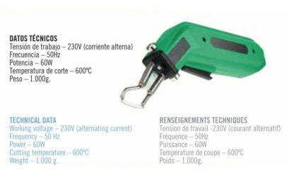 Professional rope cutting heatgun