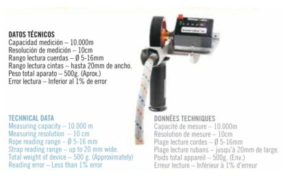 Appareil de mesure de corde professionnel (Kordas Cuentametros)