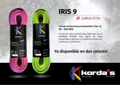 Kordas IRIS 9mm - Rose - Vert