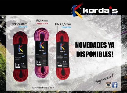 Kordas Fina 8.5 Barrancos (Canyoning)/Kordas Iris 9mm SUMMUM System