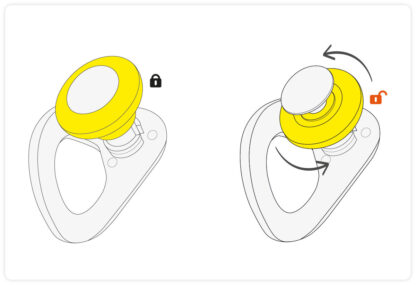 P37S-12 Petzl COEUR PULSE - removable 12 mm anchor