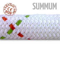 Corde statique Kordas IRIS 10 mm, blanc (spéléologie) (système Summum)