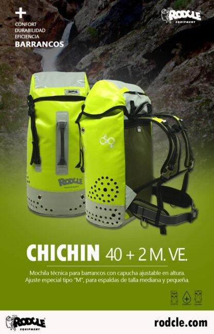 Rodcle Chichin 40+2 rugzak (40L) - Verde (Fluo Groen)