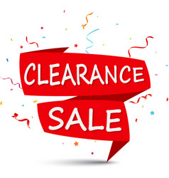 Clearance sales