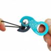 Kong Duck (cyan) rope clamp
