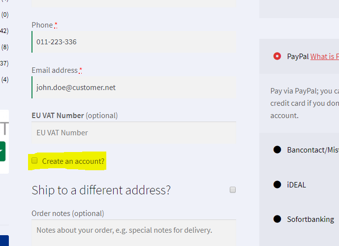 Create An Account – CanyonStore.be