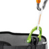 The cutaway sling for the CANYON GUIDE harness allows a person to be quickly freed from a blockage, without damaging the harness or the rope. It attaches directly to the harness’s gated attachment point, limiting bulk.