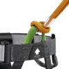 Attaches easily to the harness with a simple girth hitch.