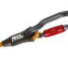 Ends equipped with plastic sheaths to help hold the carabiners in place and protect the stitching from abrasion.