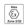 Es erfüllt die Zertifizierungsanforderungen der ATEX-Zone 2/22 (II 3 GD Ex ic IIB T4 Gc IIIC T135° C Dc) für Arbeiten in explosionsgefährdeten Umgebungen.