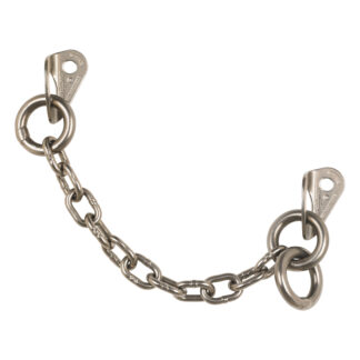 AustriAlpin stainless steel chain with two bolt hangers, and double ring