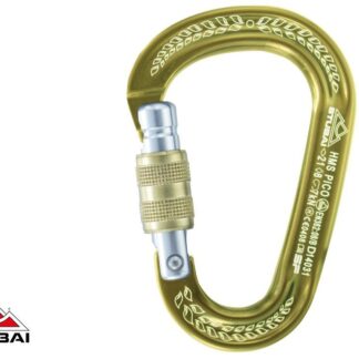 Stubai HMS PICO EASYLOCK screw gate carabiner, Gold