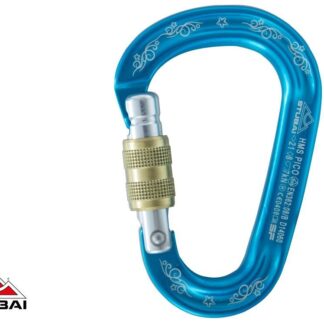 Stubai HMS PICO EASYLOCK screw gate carabiner, Turquoise